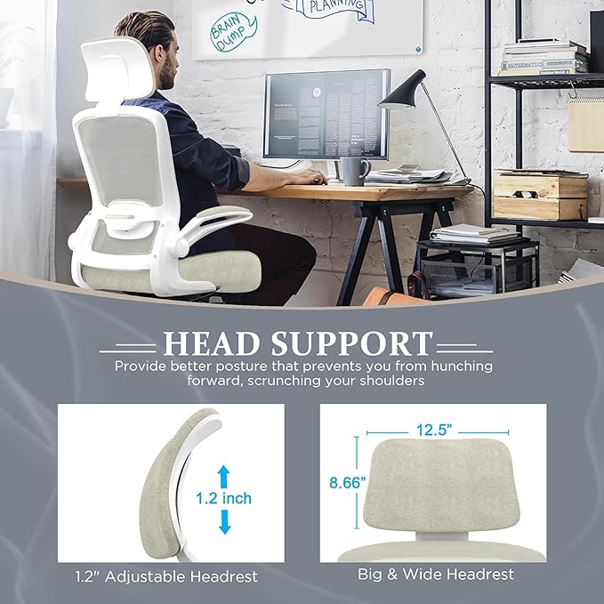 Mimoglad Office Chair, High Back Ergonomic Desk Chair