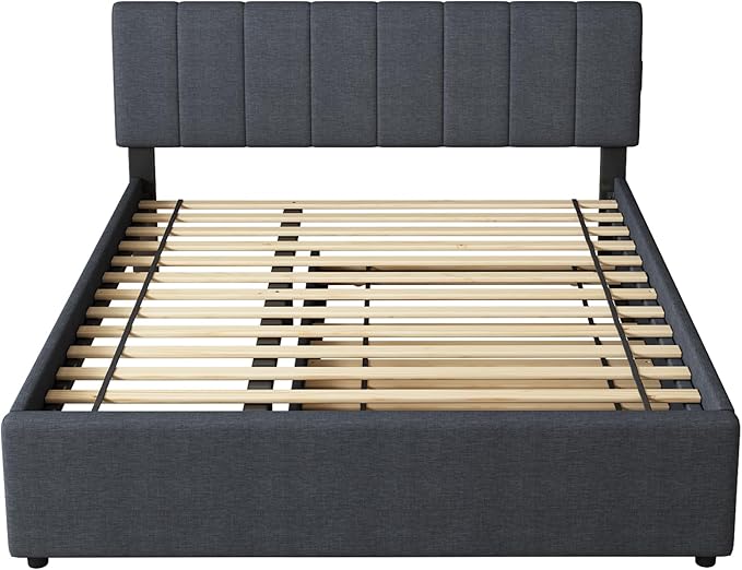 Queen Size Upholstered Platform Bed