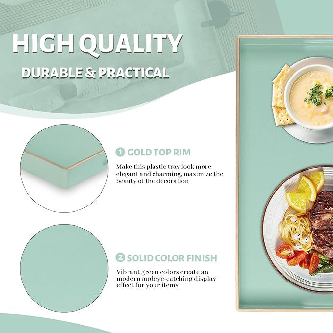 MAONAME Mint Green Serving Tray