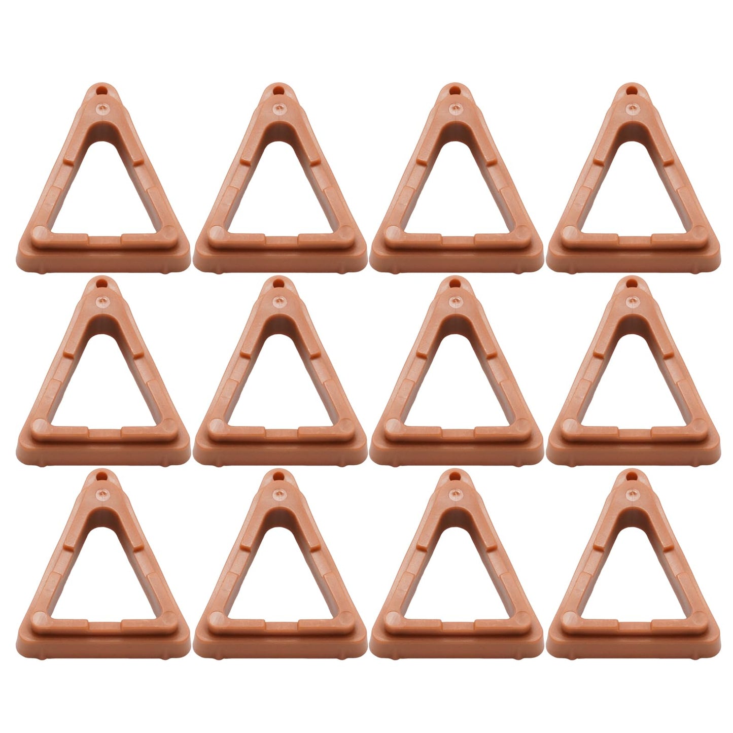 Vkinman 12 Pcs Plant Pot Feet, Invisible Flower Pot Risers Toes Prevent Stains and Water Damage, for Flower Plant Indoor Outdoor Patio Deck Garden Greenhouse(Brown)