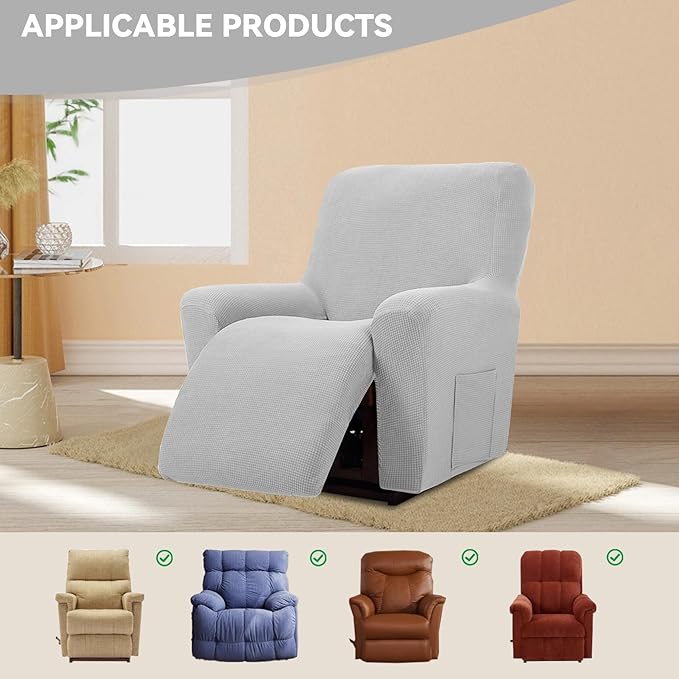 Cupuamon Recliner Chair Covers, Lazy Boy Recliner Covers Stretch Reclining
