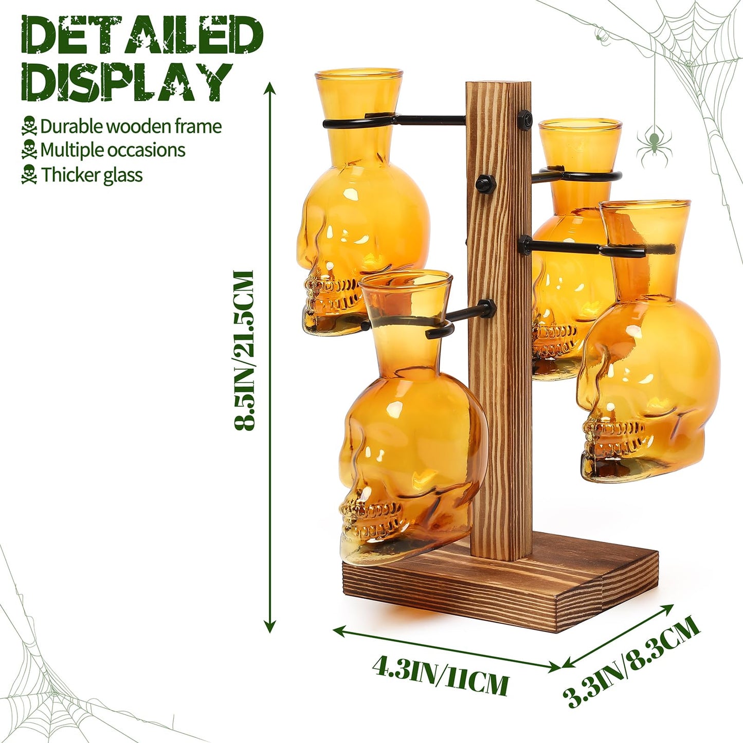 Plants Propagation Stations Skull Glass Propagation Birthday Gift for Women Garden Plant Lovers - 4 Skull