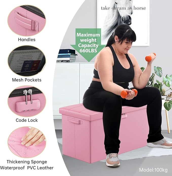 DocSafe Storage Ottoman Bench