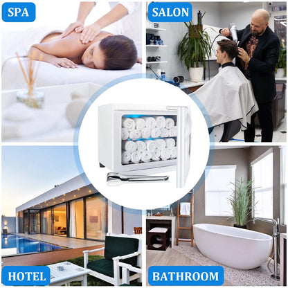 Small Hot Towel Warmer for Spa Home Salon Esthetician 2-in-1 5L Mini Personal Hot Towel Cabinet Towel Warmers Spa, Fast Heating Towel Heater Towel Steamer for Facials…