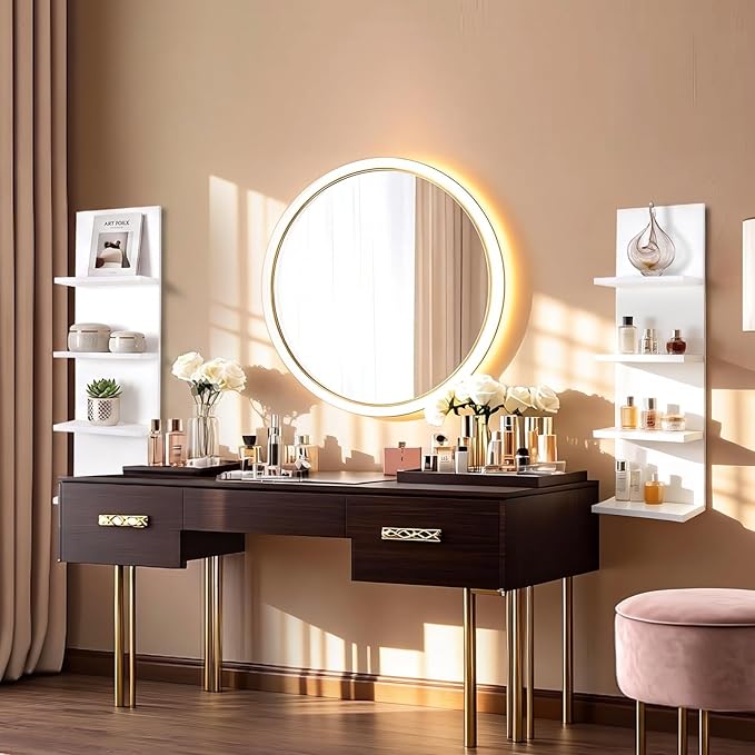 Homaterial 4 Tiers Floating Shelves, Modern Wall Mounted Shelf Storage Shelves