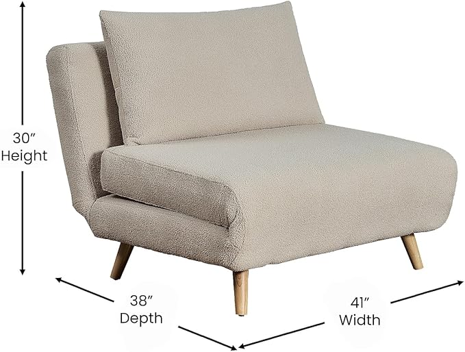 Flash Furniture Shaw Tri-Fold Convertible Sleeper Chair