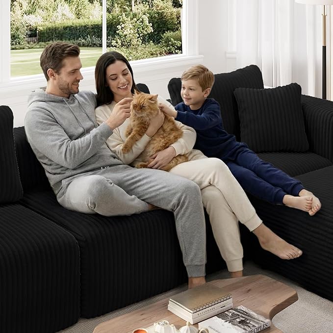 Novilla Modular Sectional Sofa, Modern Cloud Sectional Couch