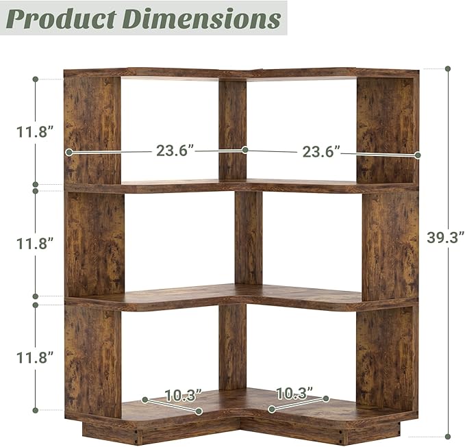 Armocity Corner Book Shelf