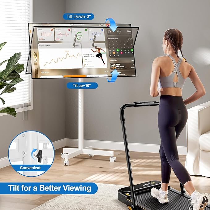 Mobile TV Cart Rolling TV Stand