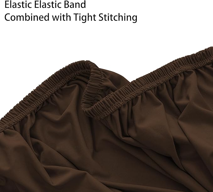 Super Stretch 40x40x15 inch Square Ottoman Cover- Soft Form Fit Ottoman Cover