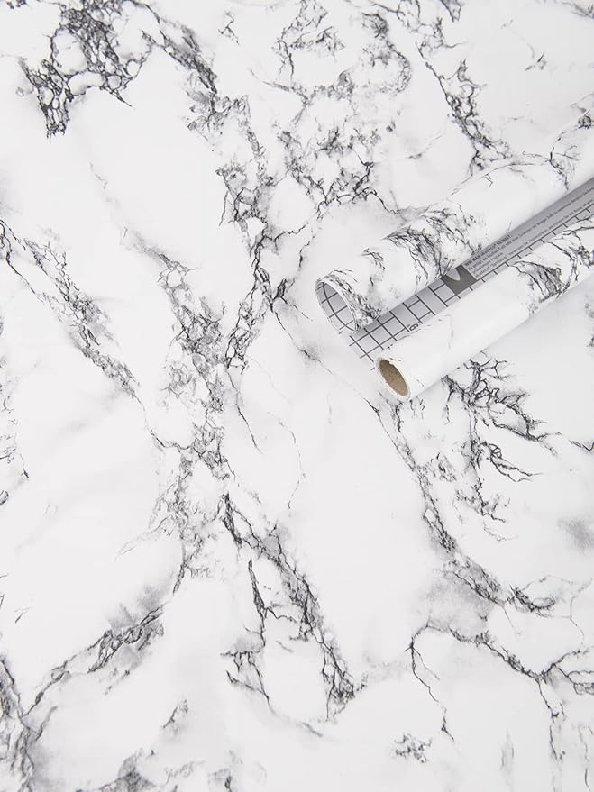 Art3d 17.3" x 120" Wall Panel Marble