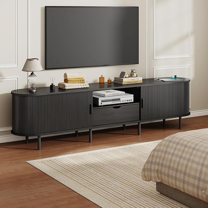 86.6" Mid-Century TV Stand