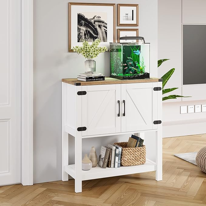 Mufico Console Table Coffee Bar Cabinet Sofa Table, 31.5 L x 13.8 D x 34.65 H
