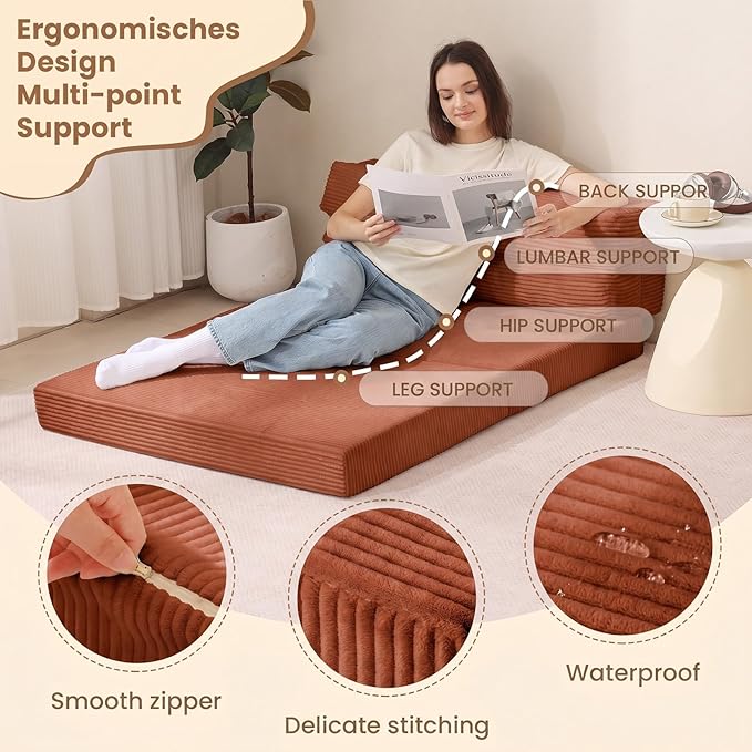 JUIKURY Folding Sofa Bed, Convertible Sleeper Chair