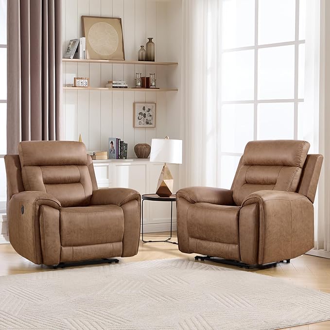 ANJ Power Recliner Chair Set of 2