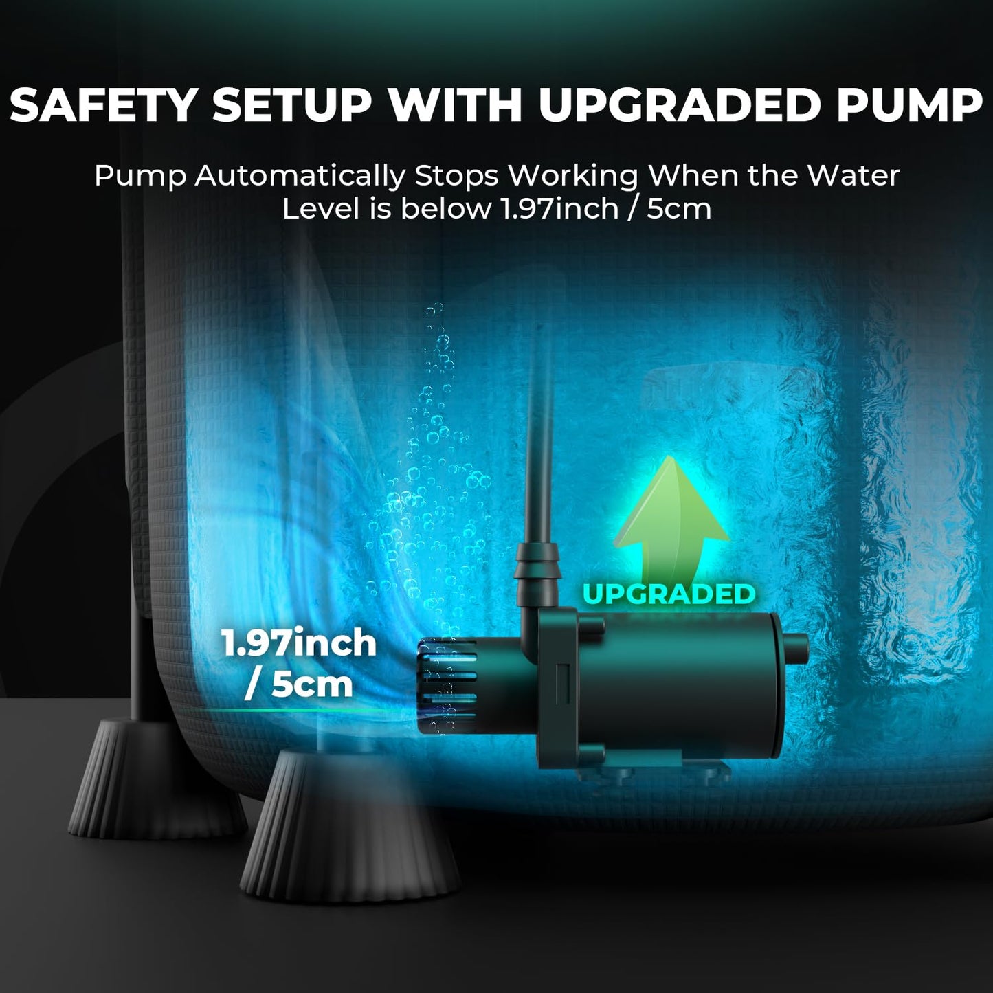 MARS HYDRO Auto Drip Irrigation Kits with 13 Gallon Foldable Bucket, 24W Upgraded Water Pump, 8 Drip Emitters, Garden Watering System for Grow Tent Indoor, Lawn, Greenhouse, Yard