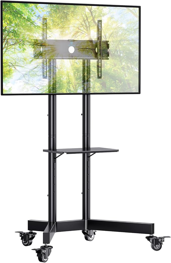 PERLESMITH Rolling TV Stand