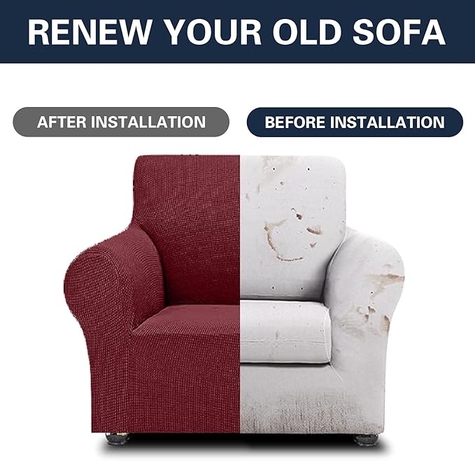 Cupuamon 2026 New Stretch Chair Sofa Slipcovers Couch Cover