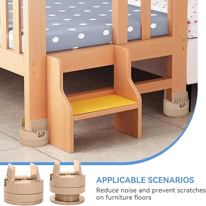 4 Pack Heavy Duty Bed Risers