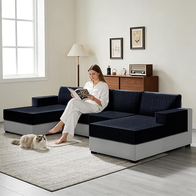 UNBBRRL Stretch Couch Backrest Cushion Cover