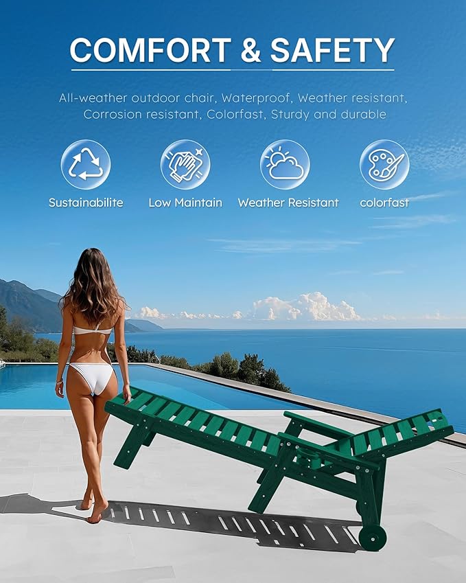 Patio Chaise Lounge Chair Outdoor