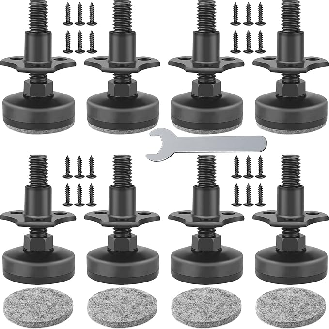 Anwenk Adjustable Leveling Feet Furniture Levelers Table Feet Heavy Duty Leg