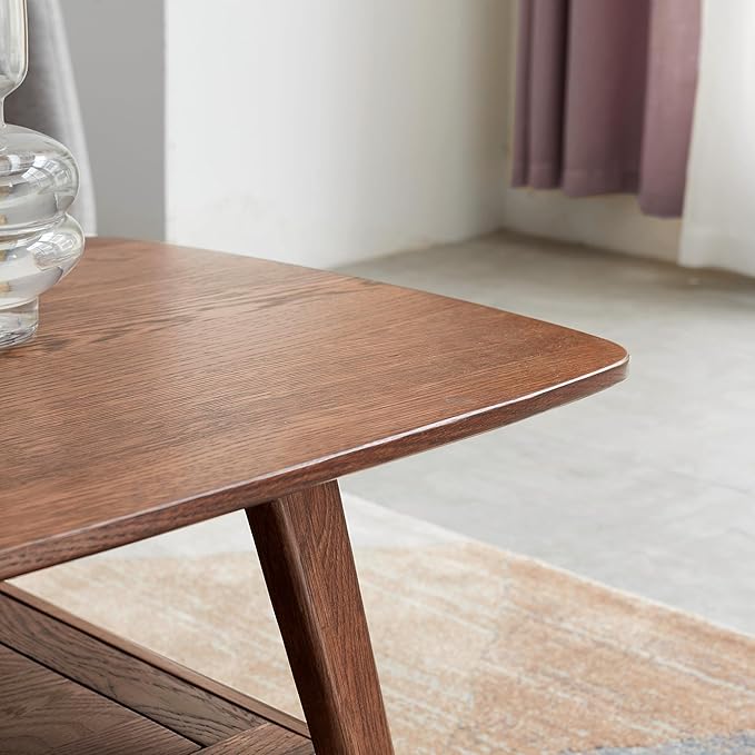 Dancongtea Solid Wood Coffee Table – 100% FAS-Grade Oak