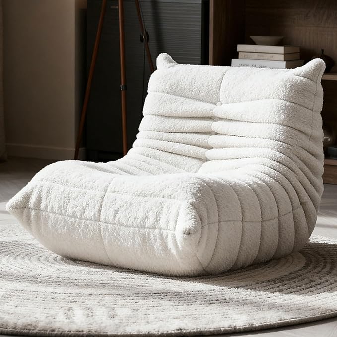 Giant Bean Bag Chair for Adults, Comfy Chair for Bedroom, Memory Foam Chair