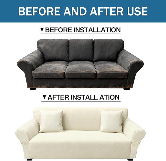 Sofa Slipcover with 2 Pillow Cover
