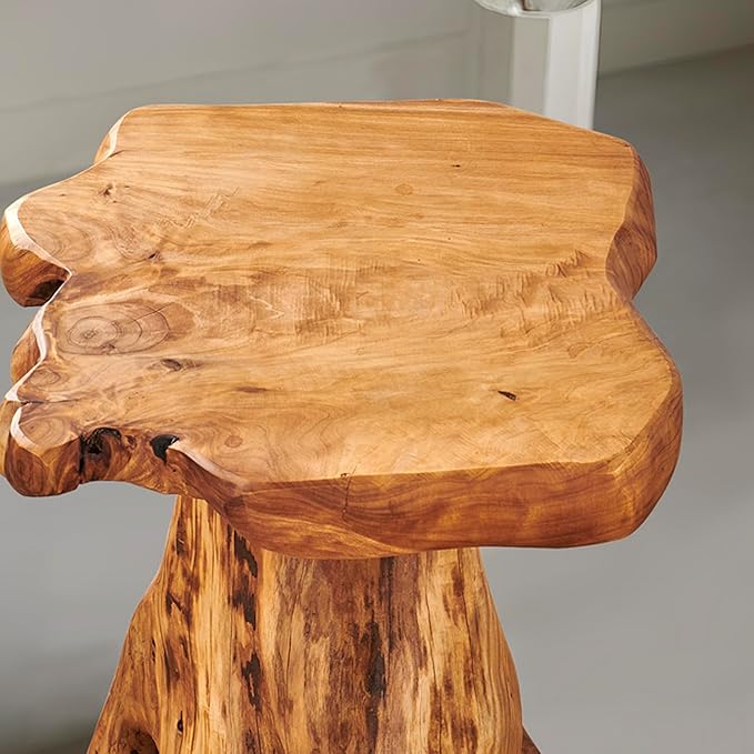 Greenage Cedar Roots Plant Stand Tree Stump End Table 13.5" x 16" x 19" H