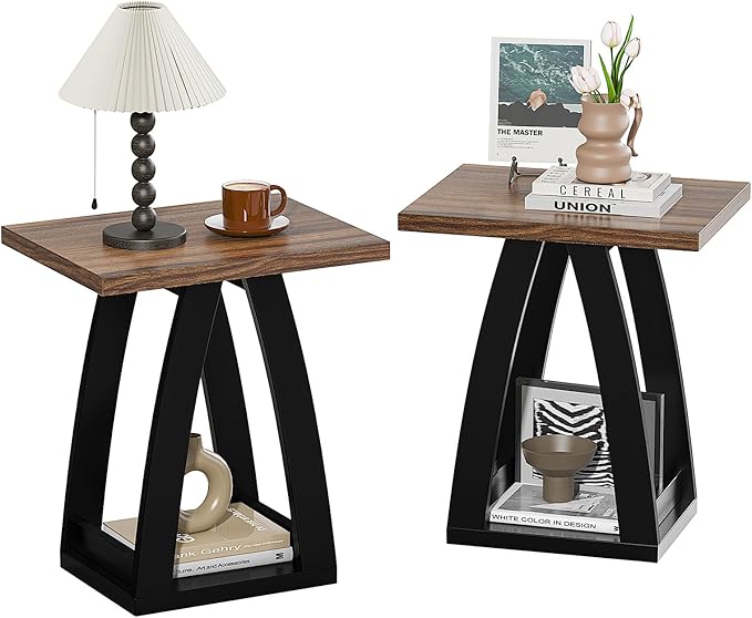 FROMJBEST End Table, Side Table, Nightstand, Sofa Side Table