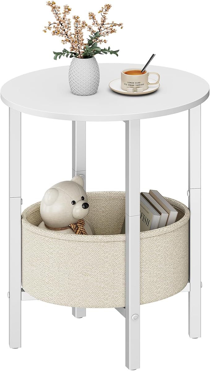 Vagusicc Round Side Table End Table