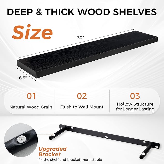 Fun Memories Floating Shelves for Wall, Floating Shelf for Living Room