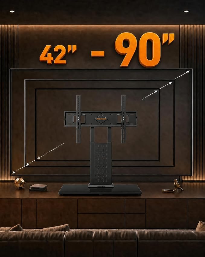 Perlegear Universal Swivel TV Stand