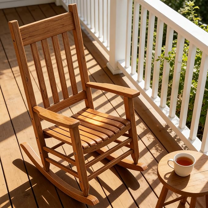 Oversized Outdoor Wooden Rocking Chair