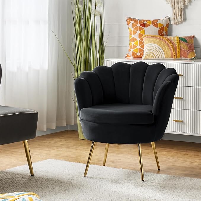 HULALA HOME Modern Velvet Accent Chair