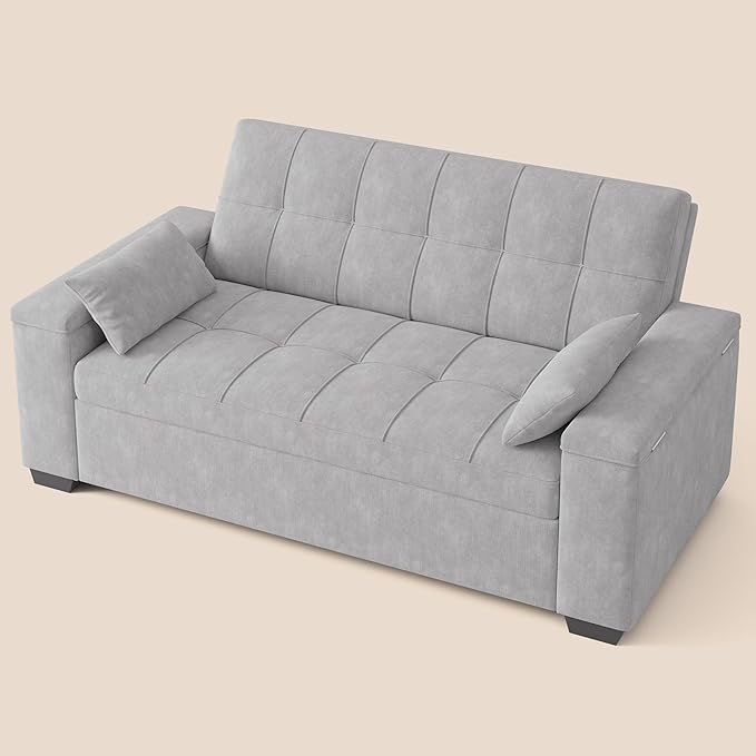 Gizoon Convertible Sofa Bed Futon, 70.9'' Sleeper Loveseat