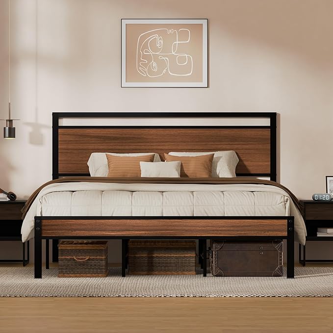 Z-hom King Metal Bed Frame