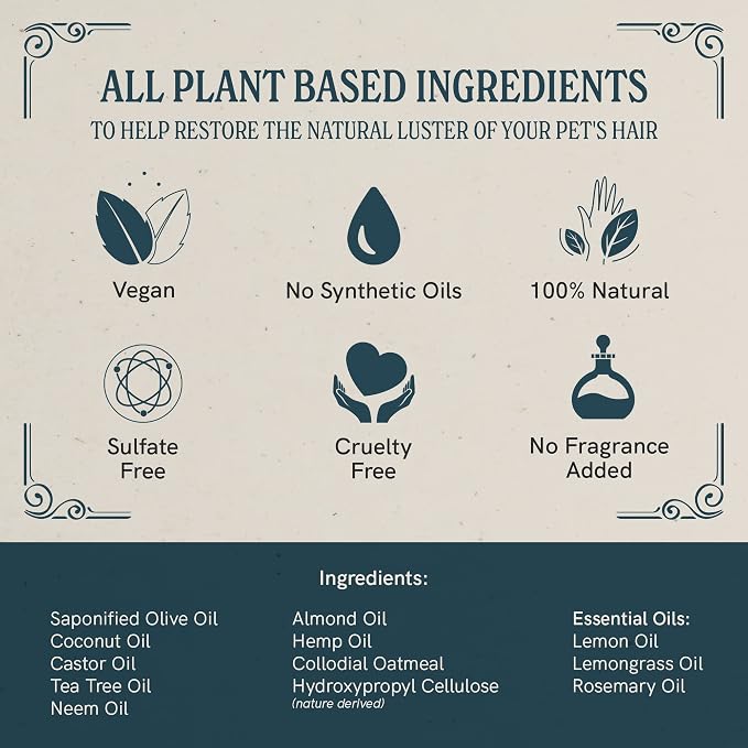 J.R.LIGGETT'S Liquid Small Animal Shampoo for Sensitive Skin, Natural Cleanser for Rabbits, Guinea Pigs, and Small Pets, Hypoallergenic Formula, Detergent-Free, 8.45 fl oz