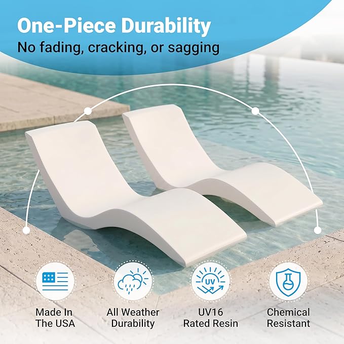Aqua Outdoors Pool Chaise Lounge Chairs