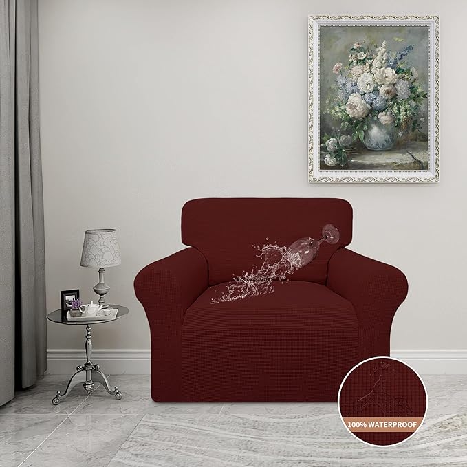 Easy-Going 100% Waterproof Chair Couch Cover, Dual Waterproof Sofa Cover