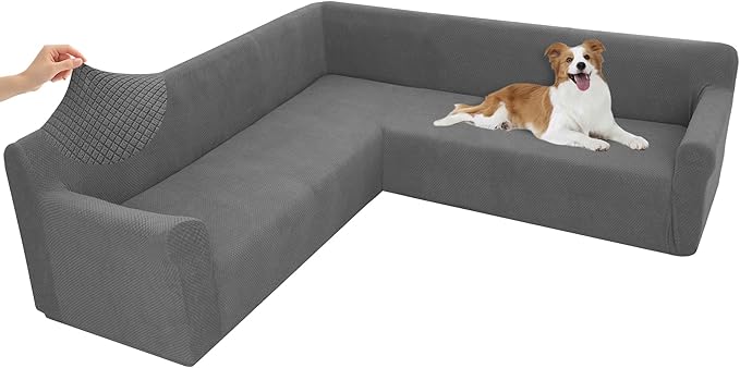 Arfntevss Stretch Sectional Couch Covers L Shaped Corner Sectional Sofa Cover
