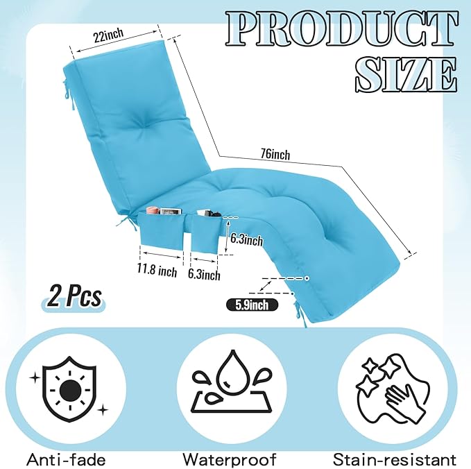 Outdoor Chaise Lounge Cushions