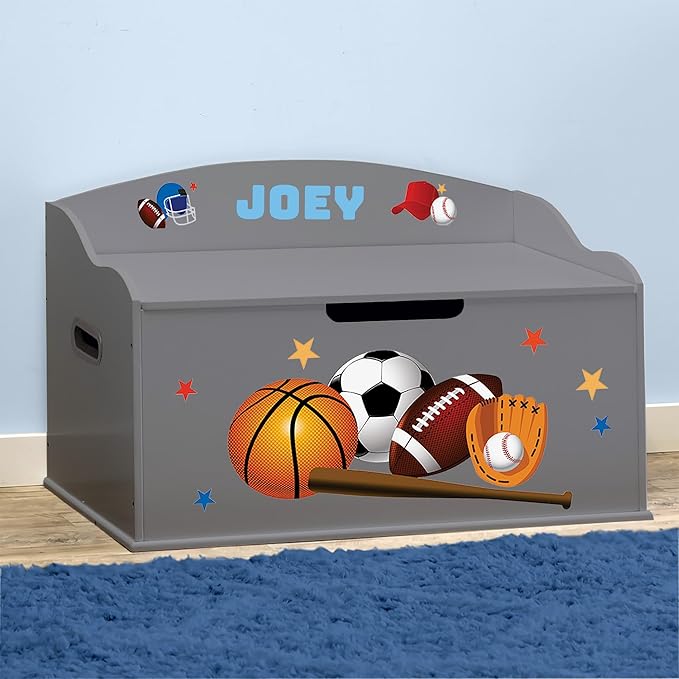 DIBSIES Personalized Creative Wonders Toy Box, 30 x 19.25 x 18 inches,