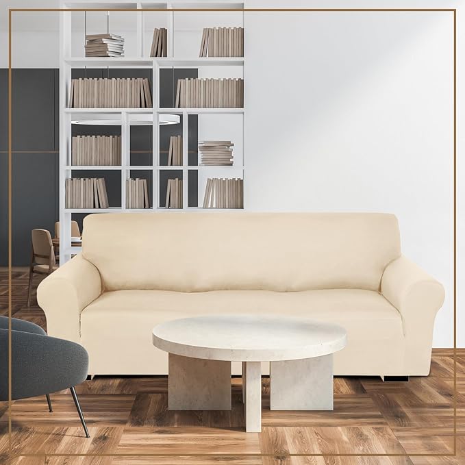 Peryiter 2 Pcs Sofa Covers Couch and Loveseat Covers Set Stretch Sofa Slipcover