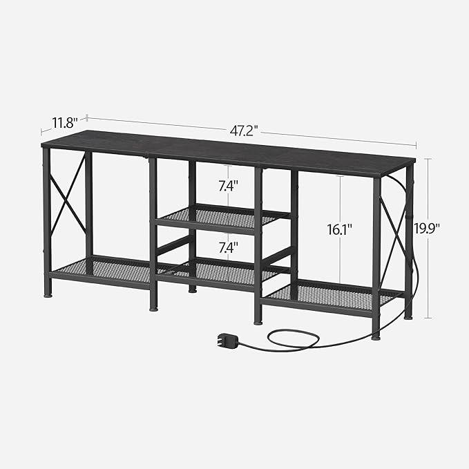 JARHETUN TV Stand with LED Lights