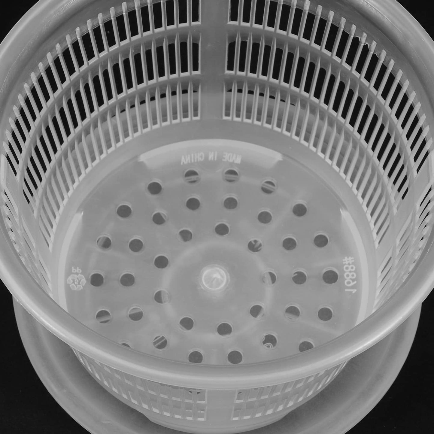 GANAZONO 4Pcs Plastic Orchid Pots with Drainage Holes 6.5 Inch Clear Succulent Nursery Planting Pots for Indoor Garden Balcony Decor