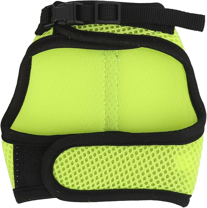 Small Dog Harness, Mesh Cloth Puppy Harness for Rabbits for Small Pets for Guinea Pigs(L, Green)