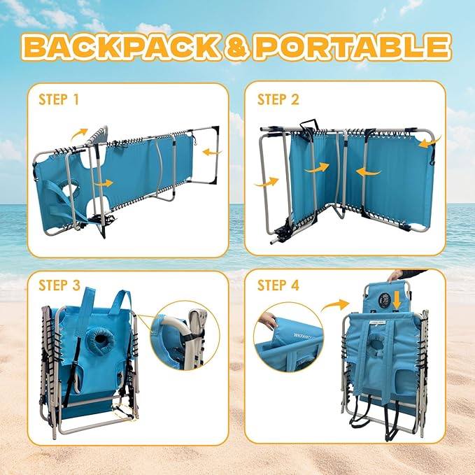 Backpack Sun Tanning Chair