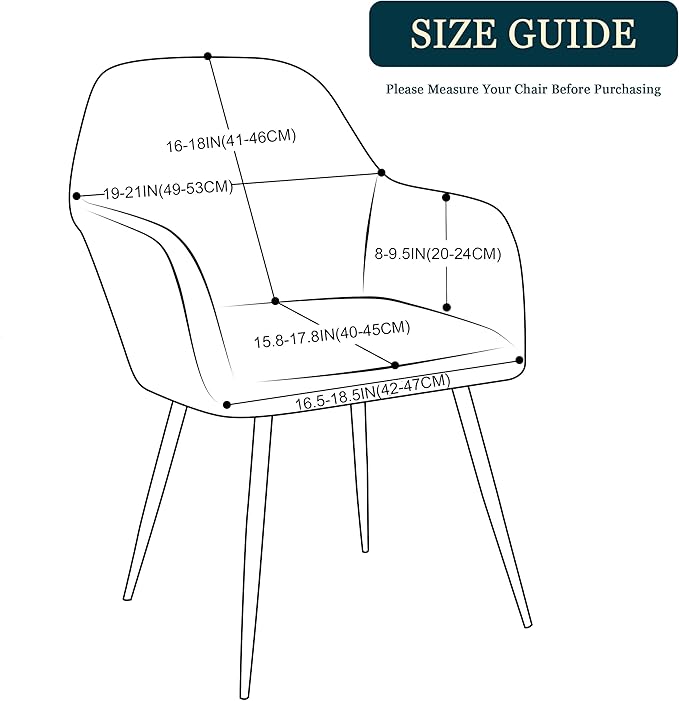 Yonus Dining Room Chair Slipcovers Parsons Chair Covers Sets Armchair Covers